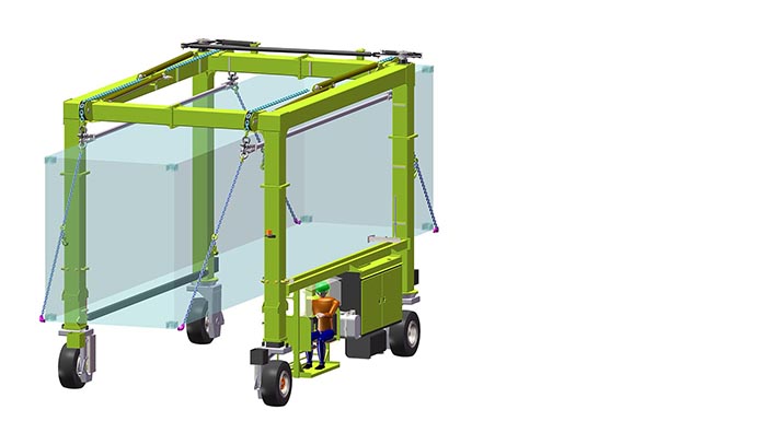 Configuration Tool for Isoloader EZLift Mini Straddle Carrier